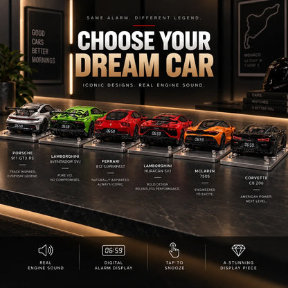 🏎️Wake Up To Real Engine Roar | Car Lover’s Dream Alarm Clock